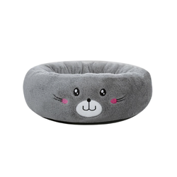 Grey Kitten Cat Bed