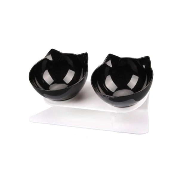 Cat bowls with stand