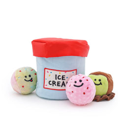 Ice-cream Tub Dog Toy