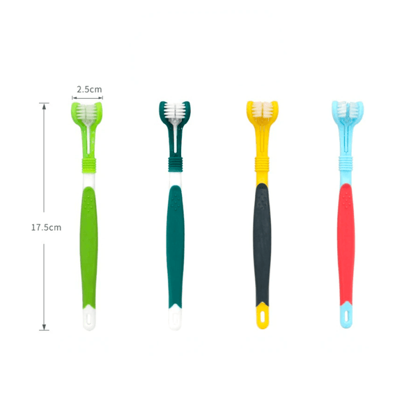 3-sided Pet Toothbrush
