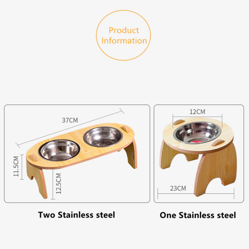 Elevated Stainless Steel Bowl