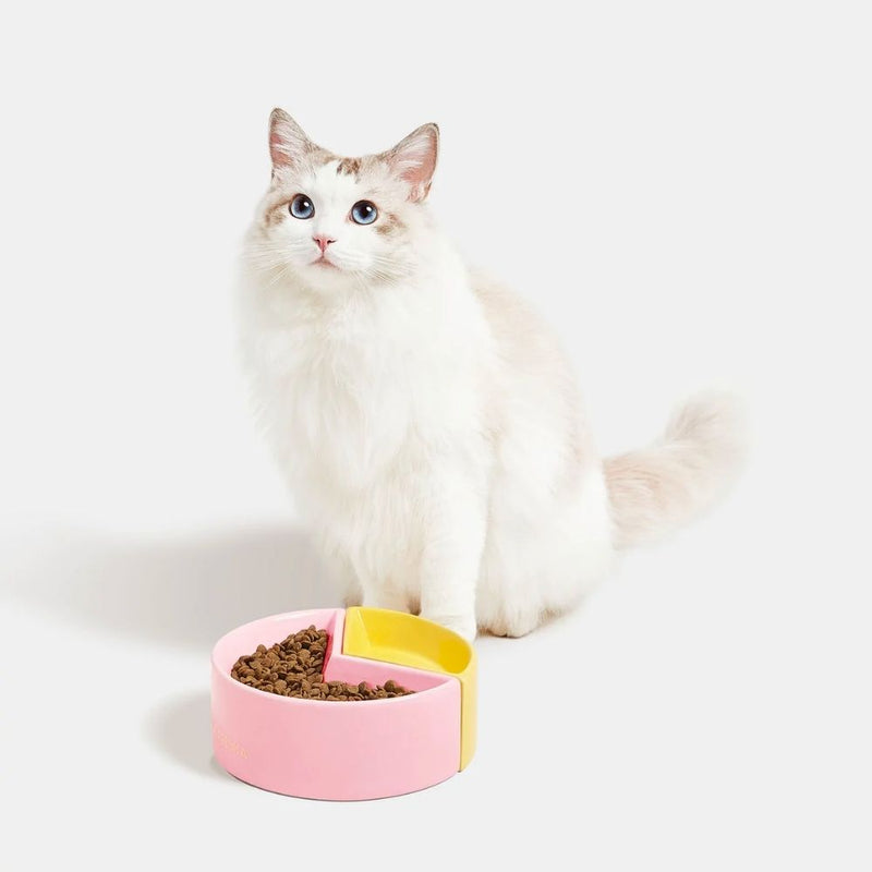 Pink Ceramic Cat Bowl - 4 Legged Things - Australian Pet Shop