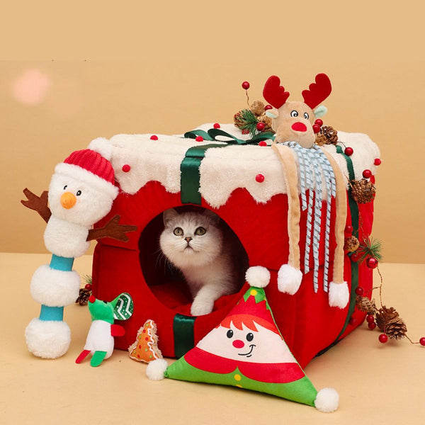 Christmas Cat Bed