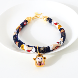 Japanese-themed Cat Collar