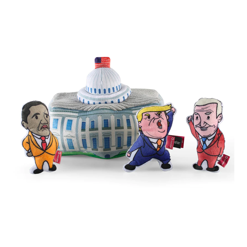 Hide and Seek Whitehouse Dog Toy Set