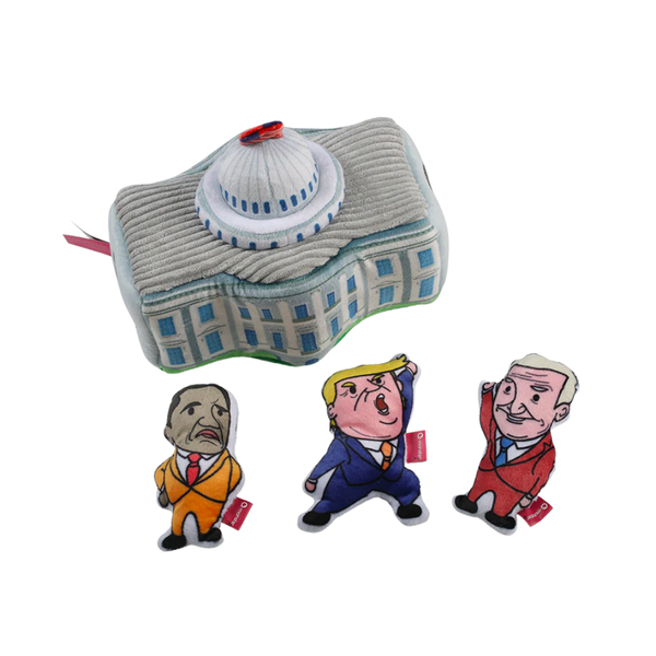 Hide and Seek Whitehouse Dog Toy Set