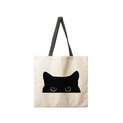 Hiding Kitten Print bag